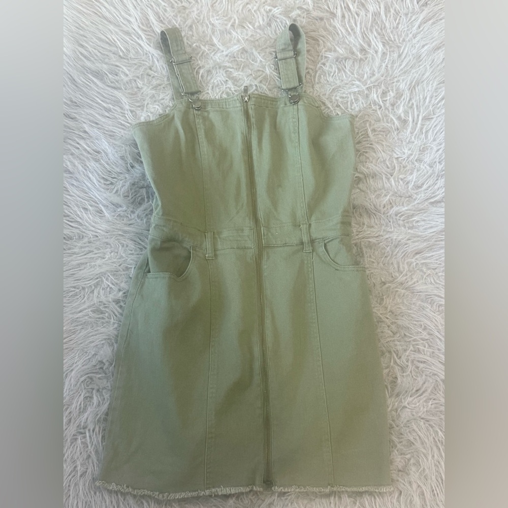 Tinseltown Olive Green Casual‎ Kids Dress